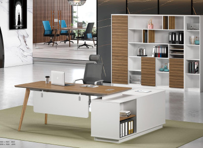 Office Furnishings 2 pcs. Set Chef Table and Filing cabinet Tables Shelf Desk